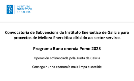 Programa Bono enerxía Peme 2023